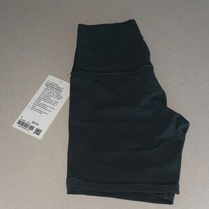 NWT - Lululemon High Rise 6” Shorts - Dark Forest